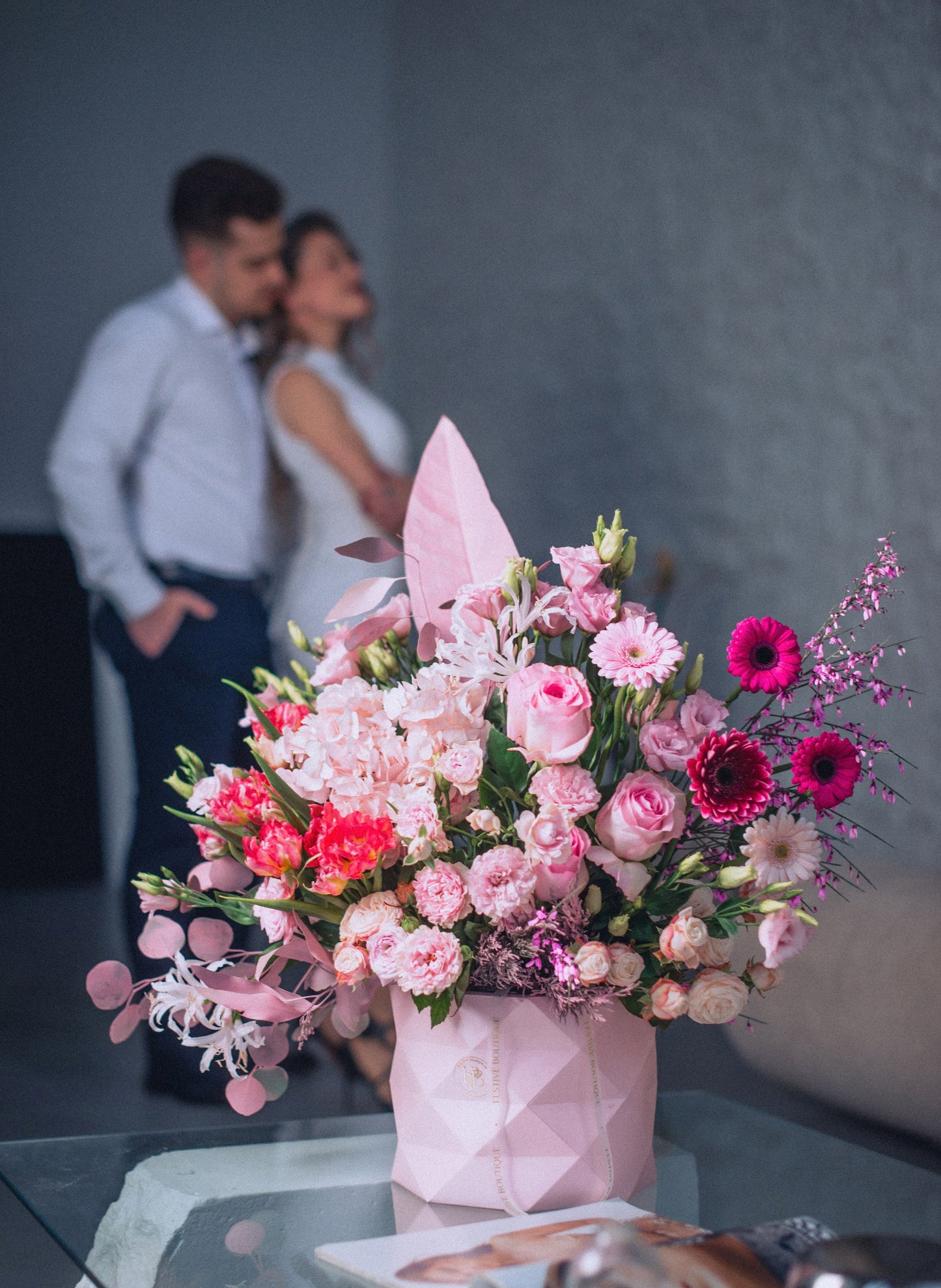 Авторська Квіткова композиція “Blossom” з 10 видів квітів